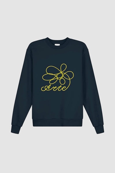 Flower Logo Crewneck - Navy