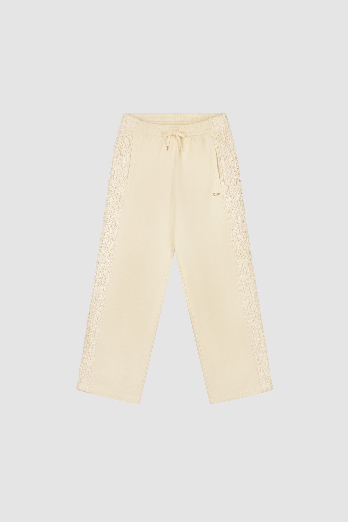 Flower Tape Pants - Cream