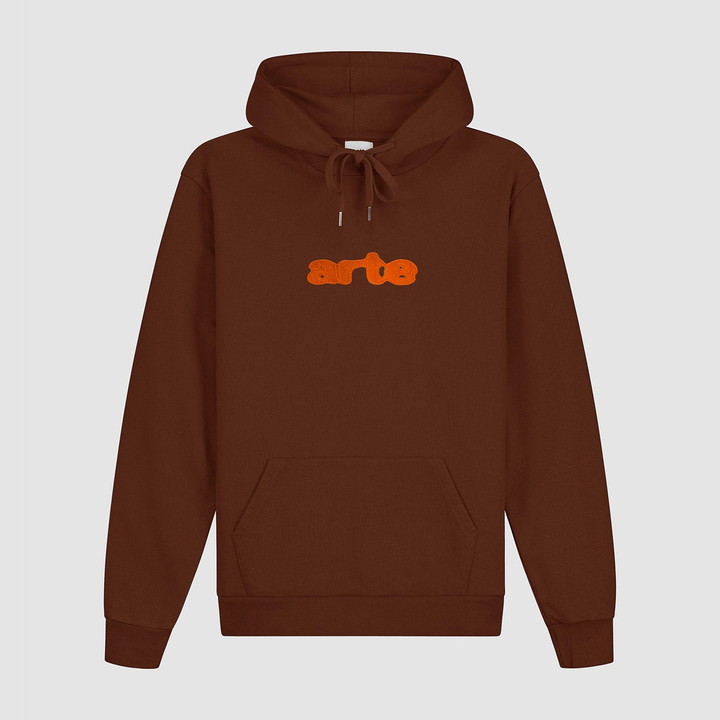 Embroidery Logo Hoodie - Brown